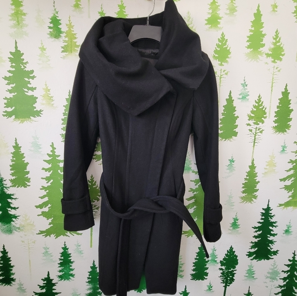 Zara Belted Oversize Hood Coat.
